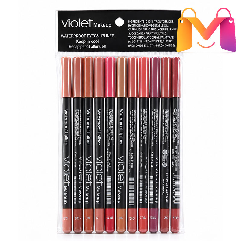 پک خط لب ویولت 12 عددی (violet)